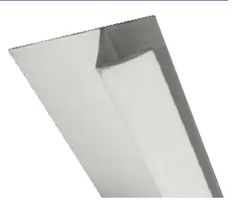 a white sheet of paper is shown with the corner cut out to look like it has been folded