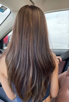 Baby Caramel Highlights, Dyed Hair Dark Brown, Baby Lights Hair Brunette Balayage, Golden Brown Highlights On Dark Hair, Subtle Light Brown Highlights, Brown Hair With Highlights Straight, Reddy Brown Hair, Natural Brunette Highlights, Highlights In Dark Brown Hair