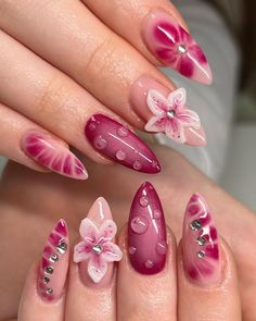 3d Flower Nails, Nagel Tips, Girly Acrylic Nails, Nail Designs Spring, Nail Accessories, Flower Nails, Cute Acrylic Nails, Nail Trends, Nail Art Design