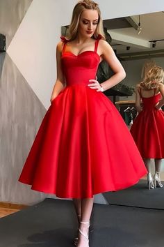 Evening Midi Dress, Gaun Fashion, Red Dresses Classy, Prom Dresses Sleeveless, Pretty Prom Dresses, Moda Vintage, Homecoming Dress, Trending Dresses, Looks Vintage