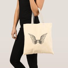 Angel Wings Tote Bag #Ad , #ad, #Tote#Bag#created#Shop White Tote Bag For Personal Use, White Canvas Tote Bag For Personal Use, Customizable Large Bags For Daily Use, Eco-friendly White Shoulder Bag, Customizable Tote Shoulder Bag For Shopping, White Canvas Gift Bag For Personal Use, Customizable Tote Canvas Bag For Personal Use, Customizable Canvas Tote Bag For Personal Use, Customizable White Tote Bag