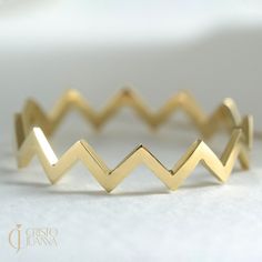 "Here is High and Low Spike Stacking Ring for best friend. Minimalist Double Wave Zig Zag Band will be 14K Real Gold Stacked Ring for her, girlfriend and women! We can create Simple Everyday Best Friend Ring will be best gift for your wife or mother as well! This mouther daughter ring is great shower in her birthday or daily life as well! With this High Low Ring can be switched with her birthday excellent moment. This double wave ring has symbolizing your everlasting love & serves as a perfect g Modern Gold Bands As A Gift, Modern Gold Bands As Gift, Modern Gold Bands For Gifts, Modern Gold Bands For Gift, Minimalist Gold Bands For Gifts, Minimalist Gold Band As Gift, Gold-colored Sterling Silver Bands As Gift, Gold-colored Sterling Silver Bands For Gift, Simple Yellow Gold Bands For Gifts