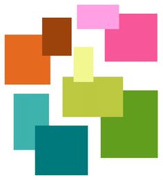 colorful squares are arranged in the shape of rectangles