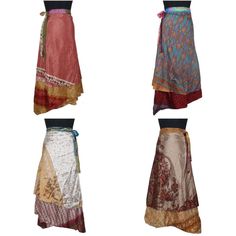 Elevate your bohemian style with these stunning vintage silk sari wrap skirts! Handmade in India, featuring a reversible design and paisley pattern 🌺✨ Perfect for dance or any occasion! #VintageFashion #BohemianVibes #Handmade #SustainableFashion  #eBay #eBayStore #eBaySeller #Reversible #Women #Skirt #None #Silk #Magic #Wrap #Bohemian #Winter #India #MultiColor #Light #High #VintageSari #Spring #Plus #Long Jaipur City, Scarf Skirt, Magic Skirt, Bohemian Winter, Sari Skirt, Magic Wrap, Wrap Skirts, Arts And Craft, Women Skirt