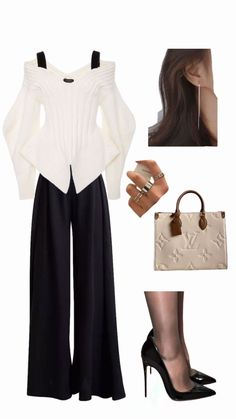 Fancy Outfit Ideas, Elegant Outfit Casual, Elegant Church Outfits, What To Wear To Church, Basic Ootd, Dorothy Dandridge, Elegant Outfit Classy, Ootd Ideas, Classy Work Outfits