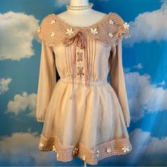 This Kawaii Nwt Never Worn Blush Pink Dress Is From Popular Jfashion Brand Liz Lisa! (Lizlisa) Features White Flowers On A Soft Off The Shoulder Knitted Dress, Full Lining Inside With Stretch Waist ^.^ Thicker Fabric Perfect For Cold Spring Weather :)  ~~~Size Japan [0]: Best Fits A Size Small Or Medium Depending On Your Measurements~~ Ask Me About Restocks & Iso! Ships From A Smoke Free Home Similar To Jfashion / Jstyle Brands: Amavel, Ank Rouge, Axes Femme, Baby The Stars Shine Bright, Dear My Axes Femme Dress, Blue Babydoll Dress, Blush Pink Dress, Apple Dress, Blush Dress, Blush Pink Dresses, Baby The Stars Shine Bright, Liz Lisa, Spring Weather