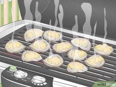 an image of food cooking on the grill