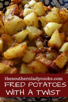 fried potatoes with a twist in a bowl