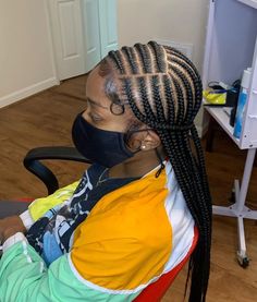 Canerow Styles, Medium Feed In Braids, 2 Layer Feed In Braids, Tia Hair, Simple Braid, Latest Hair Braids, Cornrow Styles, Quick Braids