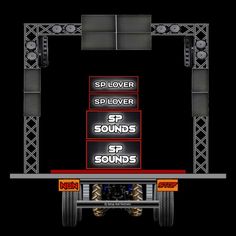 an image of a stage set up for a game