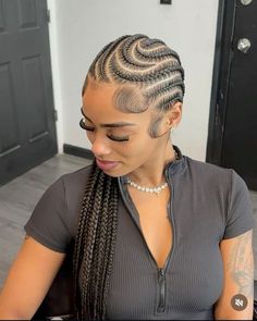 Feed In Braids Cornrows, Black Hair Protective Styles, Cornrows Natural Hair, Hairstyles Trending, Cornrows Braids For Black Women, Braided Hairstyles For Black Women Cornrows, Quick Natural Hair Styles