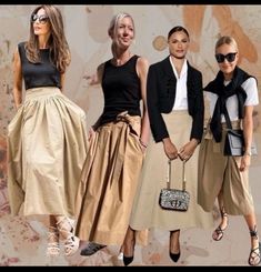 Tan Skirt Outfits, Beige Long Skirt, Explore Outfit, Mode Ab 50, Tulle Skirts Outfit, Street Style Outfits Casual, Outfit Ideas 2024, Streetwear Outfit Ideas