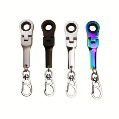 Product Description 1pc 10mm Mini Shaped Wrench Tool Metal Keychain Key Chain Ring Keyring Gift Specification: 100% Brand new and high quality. Material:45# Steel Color:Mirror Silve，Frosted Silver，Black，Color Size: 12.5*2.5cm Conversion: 1cm=0.39inch, 1inch=2.54cm Feature: Miniature 10mm wrench keychain, perfect for out-of-home repairs and stylish accessories.  Made of high-quality materials and designed to withstand everyday wear and tear. Small enough to fit in a pocket or hang on a key ring. Adjustable Wrench, Laser Marking, Wrench Tool, Metal Keychain, Workshop Equipment, Chain Ring, Novelty Gifts, Stylish Accessories, Wrench