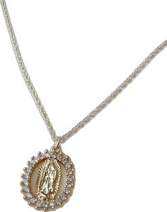 Silver Our Lady Of Guadalupe Necklace, Spiritual Our Lady Of Guadalupe Pendant Necklace, Spiritual Jewelry: Our Lady Of Guadalupe Round Pendant, Lady Of Guadalupe Necklace, Guadalupe Necklace, Jewelry Mexican, Mary Catholic, Mexican Jewelry, Our Lady Of Guadalupe