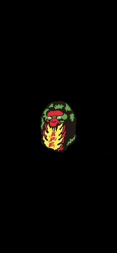 a black background with a red and yellow sticker on it's side that says fire