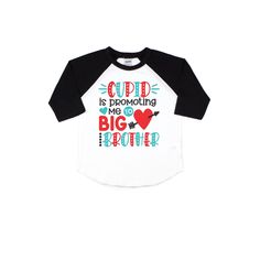 Valentine Baby Announcement, Baby Announcement Big Brother, Big Brother Announcement, Valentine Cupid, Valentines Day Baby, Pregnancy Announcement Shirt, Birthday Party Shirt, Big Brother