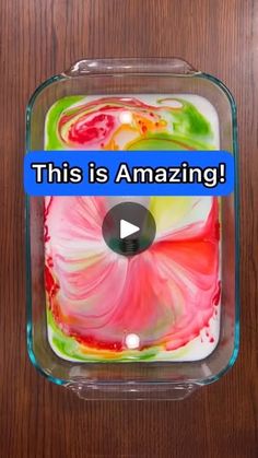 this is an image of the inside of a glass container with colorful liquid in it