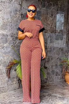 Latest Ankara Jumpsuit Classy Jumpsuit Outfits, Classy Jumpsuit, Beautiful Jumpsuits, Jumpsuits Women, Wedding Classy