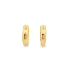 10kt yellow gold 6mm hollow tube 3/4 inch huggie hoop earring. Perfect for everyday! Product: Earrings Material: 10kt Yellow Gold Huggie Hoop Earrings, 4 Inch, Hoop Earrings, Yellow Gold, Yellow, Gold