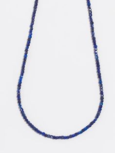 Annie Lapis Lazuli Necklace - Narrative Jewelry Mother Of Pearl Necklace