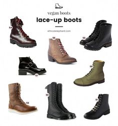 Whether you're looking for vegan booties, vegan knee-high boots, vegan work boots, vegan chelsea boots, or vegan fur boots... This BEYOND ultimate shopping guide to vegan boots features over 65 pairs of non-leather boots. Vegan Boots Women, Vegan Style, Vegan Leather Boots, Vegan Purses, Ethical Fashion Brands, Vegan Boots, Vegan Leather Jacket, Vegan Fashion, Free Products