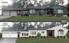 before and after pictures of a house in the suburbs