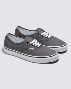 Shop the Authentic Pewter/Black Classics shoe for men, women, and kids. View the different colours, patterns, sizes, and styles to suit your needs. Shop the full Authentic collection at Vans. Shoe For Men, Do Your Thing, Vans Store, Gray Shoes, Buy List, Shoes Vans, Grey Shoes, Shoe Lace, Pinterest Account