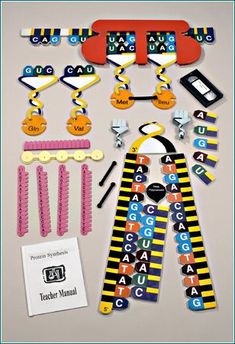 an assortment of items made out of letters and numbers