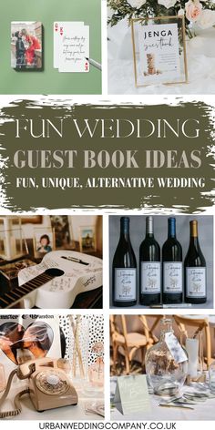 wedding guest book ideas for unique alternative wedding