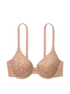 Your favorite bras for everyday and always. This essential style features a full-coverage fit and our new padding that lays up to 20% flatter at the bust for your most natural look and feel. Lift & Lining Lightly lined New Infinity Edge neckline Underwire Straps & Hooks Fully adjustable straps Back hook-and-eye closure Details & Fabric Super-soft, double-lined sides for the smoothest shape Bow and charm details at front Partially made from recycled materials Hand wash Imported Cute Bras, Full Coverage Bra, Racerback Bra, Recycled Yarn, Demi Bra, Girls Sweaters, Natural Look, Recycled Materials, Victoria’s Secret