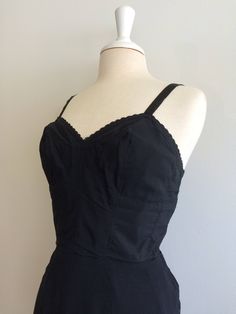 Black Silk & Satin Vintage Slip Gorgeous Structure and Details! by VintageDrifter on Etsy Classic Fitted Summer Camisole, Classic Fitted Sleeveless Camisole, Vintage Fitted V-neck Slip Dress, Classic Fitted Camisole With Spaghetti Straps, Evening Fitted Coquette Camisole, Fitted Slip Dress With Lace Trim And Sweetheart Neckline, Fitted Camisole With Lace Trim And Sweetheart Neckline, Fitted Lace Trim Camisole With Sweetheart Neckline, Fitted Coquette Slip Dress With Spaghetti Straps