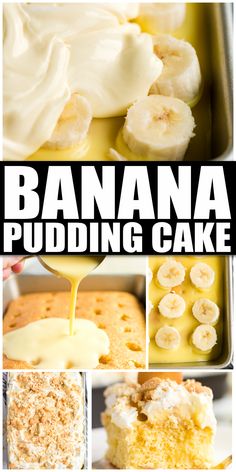 Banana Pudding Cake has all the yummy flavors of banana pudding in cake form! Yellow cake, vanilla pudding, bananas, and of course, vanilla wafers! It’s the perfect birthday cake for ‘nana pudding lovers. Color Party Yellow Snacks, Boujee Thanksgiving Food, Yellow Party Food Ideas, Yellow Party Food