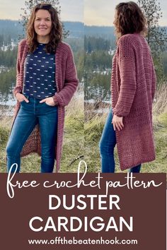 the free crochet pattern for duster cardigan