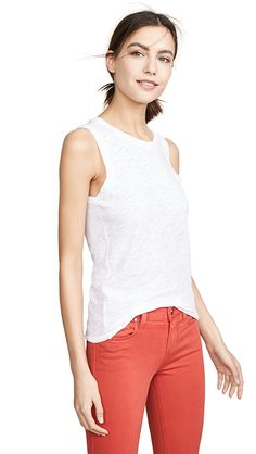 Goldie Crew Tank | SHOPBOP SAVE UP TO 25% Use Code: STOCKUP19 Paisley Top, Boat Neck Tops, Nursing Tops, Womens Maternity, Autumn Fashion Casual, Lightweight Tops, Nicole Miller, Winter Fashion Outfits, Embroidered Lace