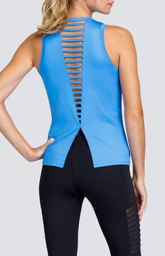 Trixie Tank - Oasis Fitted Activewear With Mesh Back For Spring, Spring Fitted Activewear With Mesh Back, Fitted Tops For Gym, Summer Stretch Golf Tops, Summer Golf Tops With Stretch, Summer Stretch Tops For Golf, Summer Golf Stretch Tops, Sports Tops With Mesh Back, Fitted Spring Activewear