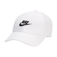 A classic mid-depth cap with plenty of styling options, this Nike Club Cap comes in smooth cotton twill that has a soft wash for easy comfort from day 1. The precurved bill lends itself to casual styling, and the adjustable back-strap lets you find the right fit. Benefits Nike Club caps feature a mid-depth design with classic style, versatile for any occasion. Cotton twill feels soft and smooth on your skin for easy, all-day wear. Mid-depth design fits just above the head for a versatile profile Bone Da Nike, Baker Skateboards, Wash Baseball Cap, Nike Sportswear Mens, Visor Beanie, Mens Club, Strapback Hats, Golf Outfit, Cotton Twill Fabric