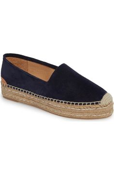 Product Image 0 Slip-on Espadrilles With Textured Footbed For Vacation, Espadrille Slip-ons With Rubber Sole And Round Toe, Spring Platform Slip-ons, Comfortable Espadrilles With Removable Insole, Comfortable Platform Slip-ons, Comfortable Platform Slip-ons For Spring, Comfortable Slip-on Espadrilles With Woven Sole, Casual Spring Wedge Heel Slip-ons, Flat Espadrilles With Cushioned Footbed