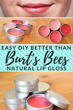 Lip Gloss Tutorial, Make Lip Gloss, Burts Bees Lip Gloss, Lip Gloss Recipe, Burts Bees Makeup, Business Makeup, Bee Makeup, Diy Lip Balm Recipes, Beauty Hacks That Actually Work