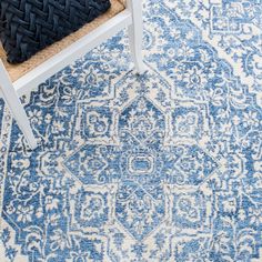 The Brentwood Rug Collection displays timeless motifs revived in vivid highlights. Brentwood rugs are contemporary classic floor coverings and an ideal choice for both traditional and classy-transitional decor. Made using soft, synthetic yarns in a close cut pile for long lasting beauty in any room setting. Safavieh Brentwood Myrtice 2 X 12 (ft) Ivory/Navy Indoor Distressed/Overdyed Vintage Runner Rug in Blue | BNT832A-212 Contemporary Bedroom Decor, Farmhouse Cottage, Contemporary Classic, Navy Area Rug, Transitional Decor, Rugs Size, Ivory Rug, Vintage Area Rugs, Vintage Runner Rugs