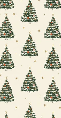 a christmas tree pattern on a white background