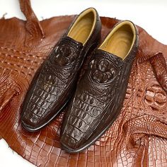 ad eBay - 15 US Brown Crocodile Leather Loafer Real Hornback Skin Slip-on Shoes For Men - Buy Now, click the link (eBay) Business Crocodile Pattern Slip-on Oxfords, Business Leather Shoes With Crocodile Pattern And Slip-on Design, Business Leather Shoes With Crocodile Pattern, Brown Crocodile Pattern Slip-on Moccasins, Brown Oxfords With Crocodile Pattern And Round Toe, Business Moccasins With Crocodile Pattern And Round Toe, Business Crocodile Pattern Moccasins With Round Toe, Brown Crocodile Pattern Dress Shoes For Business, Business Crocodile Pattern Almond Toe Loafers