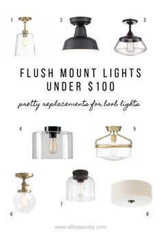 flush mount lights for under $ 100