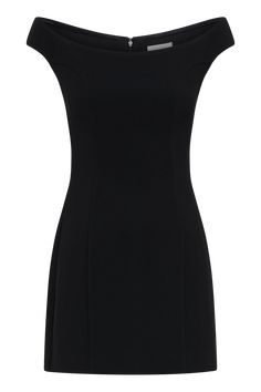 Polished perfection. The CASSIDY Crepe Off Shoulder Mini Dress is the epitome of chic sophistication and contemporary design. Featuring a Bardot neckline that elegantly frames the shoulders, this dress combines a fitted silhouette with the luxurious stretch crepe fabrication for a flattering and comfortable fit. The centre back zip closure ensures a seamless look, while the mini length adds a playful edge. Lined for added comfort and structure, the Cassidy Dress is perfect for any event where yo Workwear Capsule Wardrobe, Workwear Capsule, Capsule Wardrobe Basics, Off Shoulder Mini Dress, Bardot Neckline, Bardot Dress, Maxi Dress Sale, Beige Dresses, Stretch Crepe