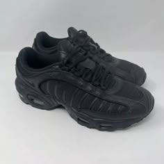 6 All Black Nike Shoes, Nike Tn Triple Black, Dynamic Black Nike Air Max Sneakers, Black Dynamic Nike Air Max, Nike Air Max Tailwind Iv, Shoe Rotation, Nike Air Max Tailwind, Skepta Air Max Tailwind, Rare Shoes