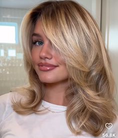 Styles For Thick Hair, Blonde Hair Styles, Growing Out Hair, Haircut Inspo, Hair Light, Boring Hair, Long Layered Haircuts, Blonde Hair Inspiration, Blonde Hair Looks