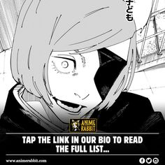 an anime character with blonde hair and black eyes is looking at the camera while text reads tap