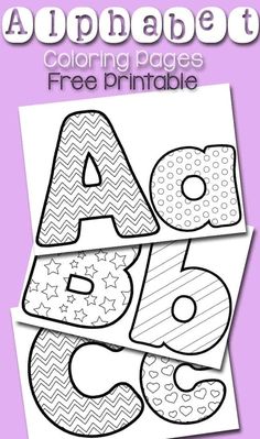 the alphabet coloring pages are free printable for kids to color and practice their handwriting skills