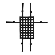 an image of a cross made out of squares and bars on a white background in the shape of a square