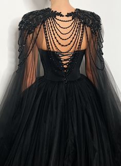 Red And Black Corset, Black Evening Gown, Black Bridal, فستان سهرة, Black Tulle, Gothic Wedding, Black Wedding Dresses