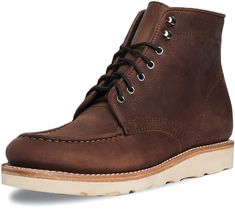 PRICES MAY VARY. THE PERFECT FIT - We recommend ordering the size you typically wear in leather boots or dress shoes, or ½ size smaller than you typically wear in sneakers. If you have any questions, need help finding your size, or need to exchange for a different size, our team is always here to help! THE DIPLOMAT MOC TOE BOOT - A functional and sturdy lace-up boot that's been built to take a beating while looking great year after year, this is essential casual footwear for your utilitarian war Workwear Boots, Thursday Boot Company, Thursday Boots, Moc Toe Boots, Cheap Boots, Mens Boots Casual, Boot Companies, Casual Footwear, Leather Dress Shoes